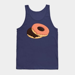 Pink and Chocolate Donuts Tank Top